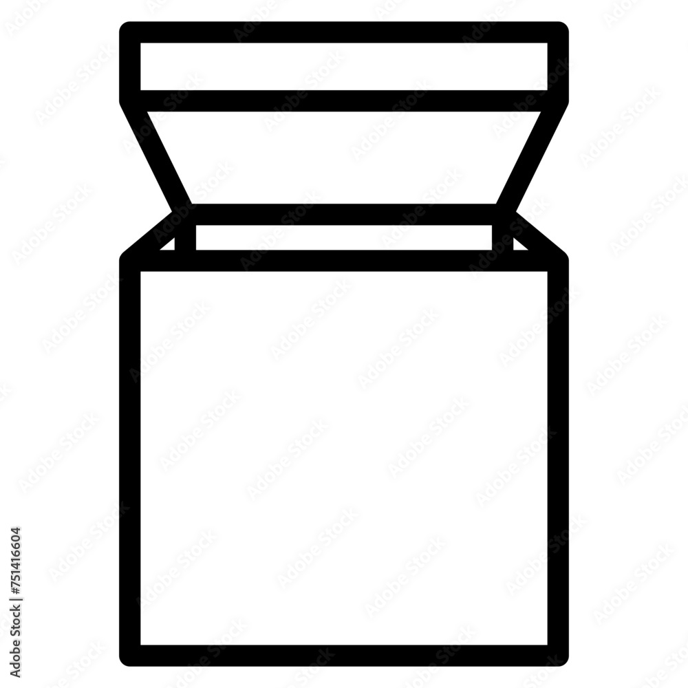Box icon. Empty open shipping box or unboxing. Carton boxes icon. Stock vector. Vector illustration. Box icon. Empty open shipping box or unboxing. Carton boxes icon. Stock vector. Vector illustration.