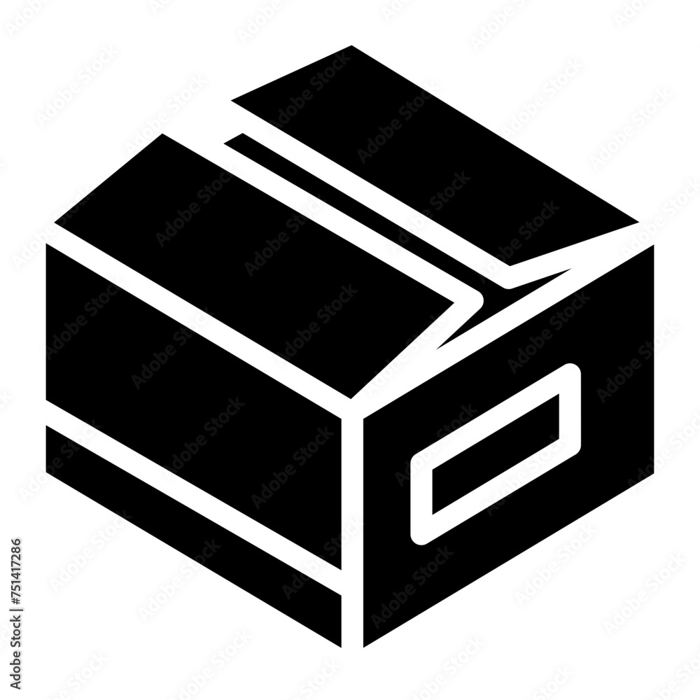 Box icon. Empty open shipping box or unboxing. Carton boxes icon. Stock vector. Vector illustration. Box icon. Empty open shipping box or unboxing. Carton boxes icon. Stock vector. Vector illustration.