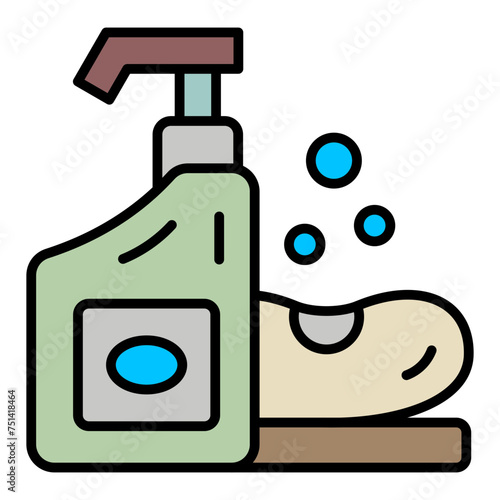   Soap line filled icon