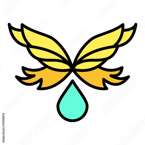   Water Wings line filled icon
