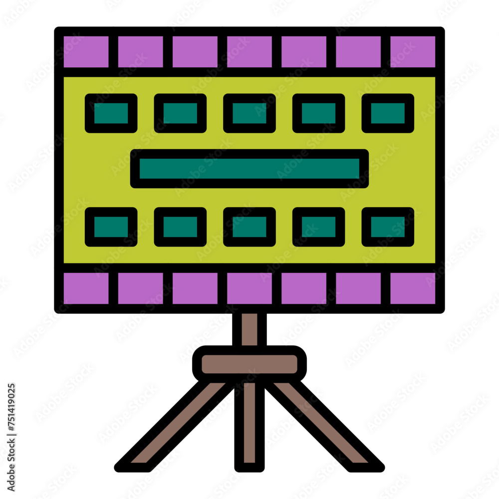 Video Storytelling line filled icon Video Storytelling line filled icon