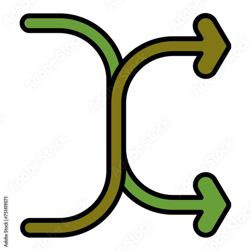   Audiovisual Fusion line filled icon