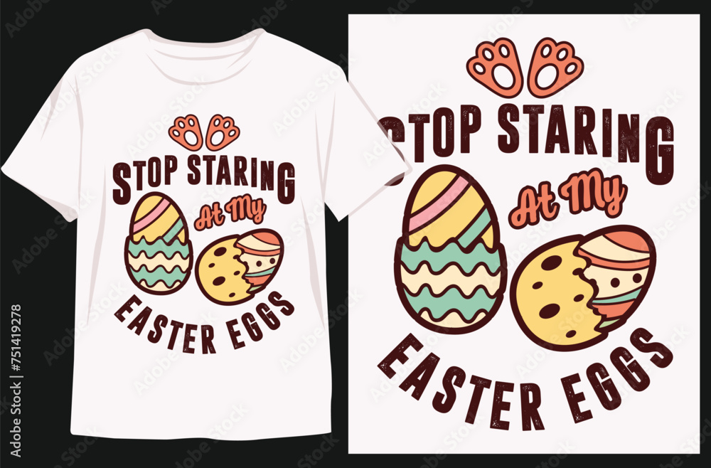 Happy Easter Sunday t-shirt design. Bunny t-shirt design. Typography vector design Happy Easter Sunday t-shirt design. Bunny t-shirt design. Typography vector design
