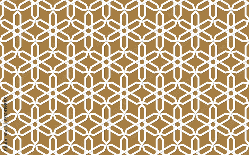 Elegant background abstract ornament and arabian style use for arabic seamless pattern texture