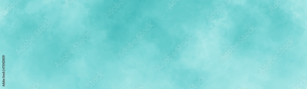 Abstract background with white paper texture and light blue watercolor painting background. smoke fog or cloud in center with light border grunge design. white and blue grunge watercolor background.