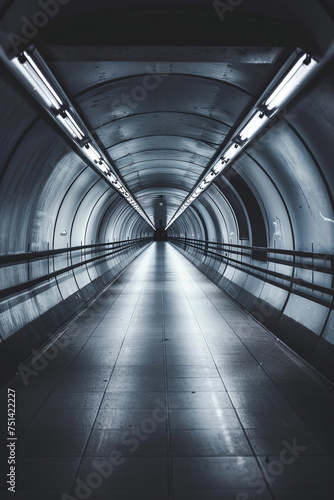 A modern empty tunnel