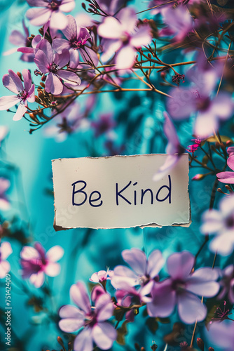 Be Kind motivation quote  © grey