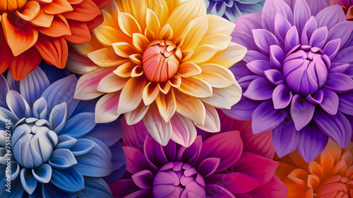 Colorful bouquet Abstract wallpaper