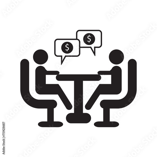 Business meeting icon