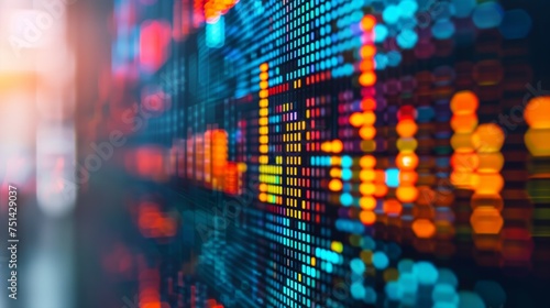 Wallpaper Mural Close-up of vibrant led lights on servers symbolizing data flow and network activity Torontodigital.ca