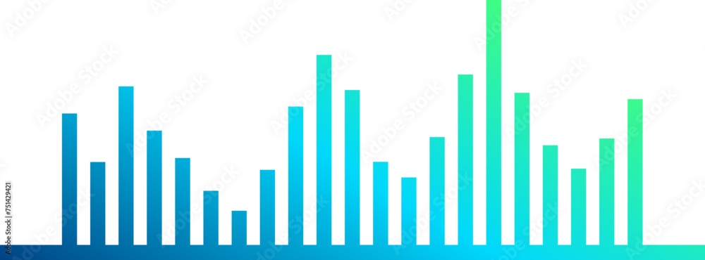 Blue Gradient Bar Soundwave Blue Gradient Bar Soundwave