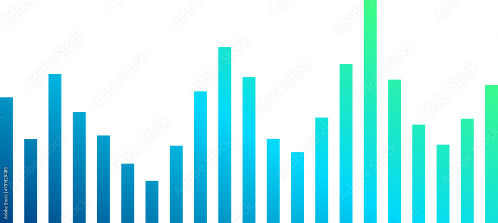 Blue Gradient Bar Soundwave Blue Gradient Bar Soundwave