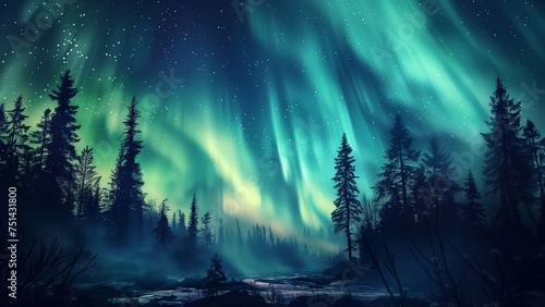 Under the Northern Lights  The Majestic Aurora Borealis