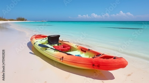 The Quiet Charm of a Kayak on the Caribbean Sea's Gentle Shores