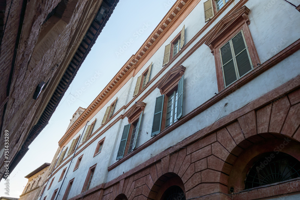 Historic buildings of Foligno, Umbria, Italy