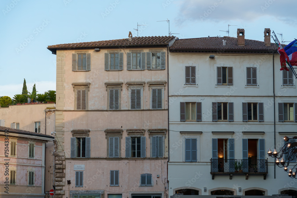 Historic buildings of Foligno, Umbria, Italy