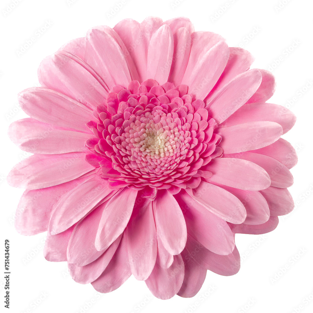 Fototapeta premium pink gerber daisy isolated on white