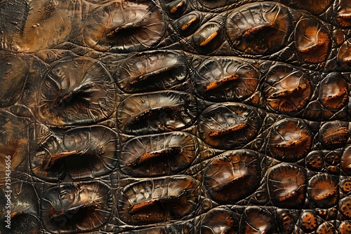 a close up of a reptile skin
