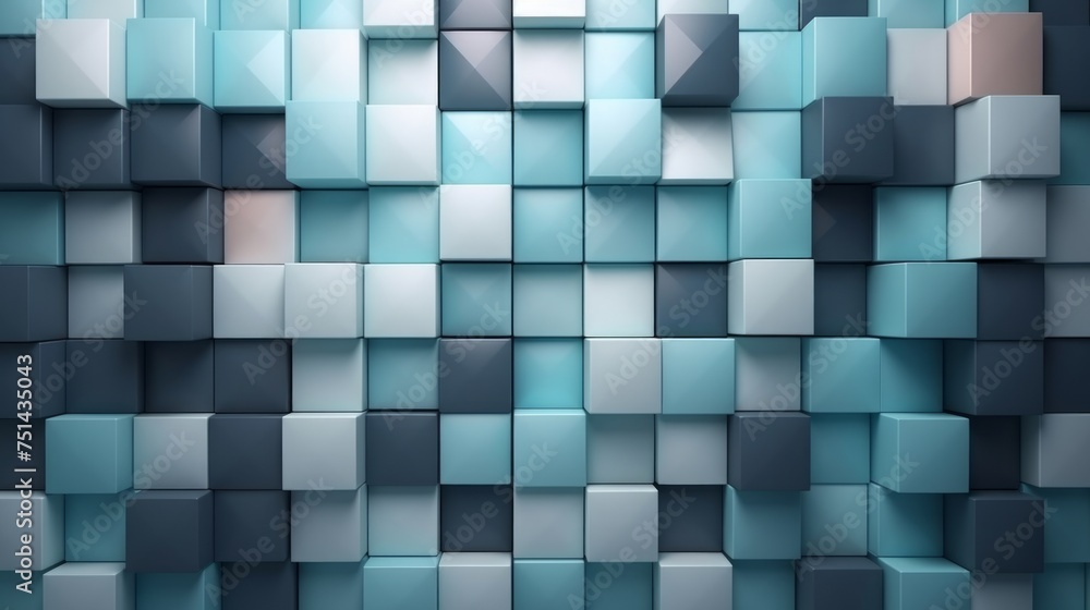 The square shape's simplicity brings about order and balance in the design The square shape's simplicity brings about order and balance in the design