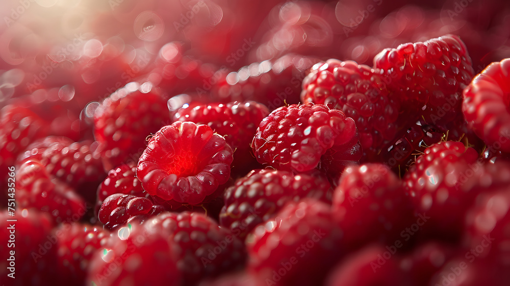 Fresh red ripe raspberries background Fresh red ripe raspberries background
