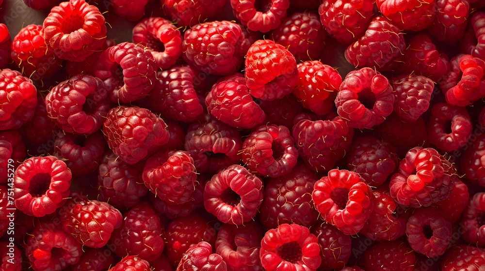 Fresh red ripe raspberries background Fresh red ripe raspberries background