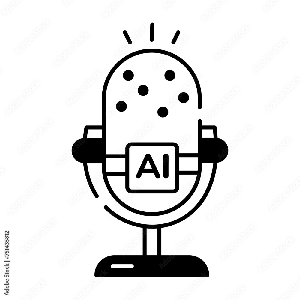 Machine Learning Linear Icon Machine Learning Linear Icon