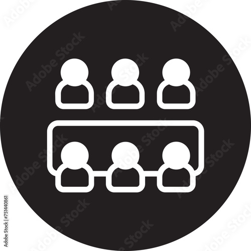 meeting glyph icon