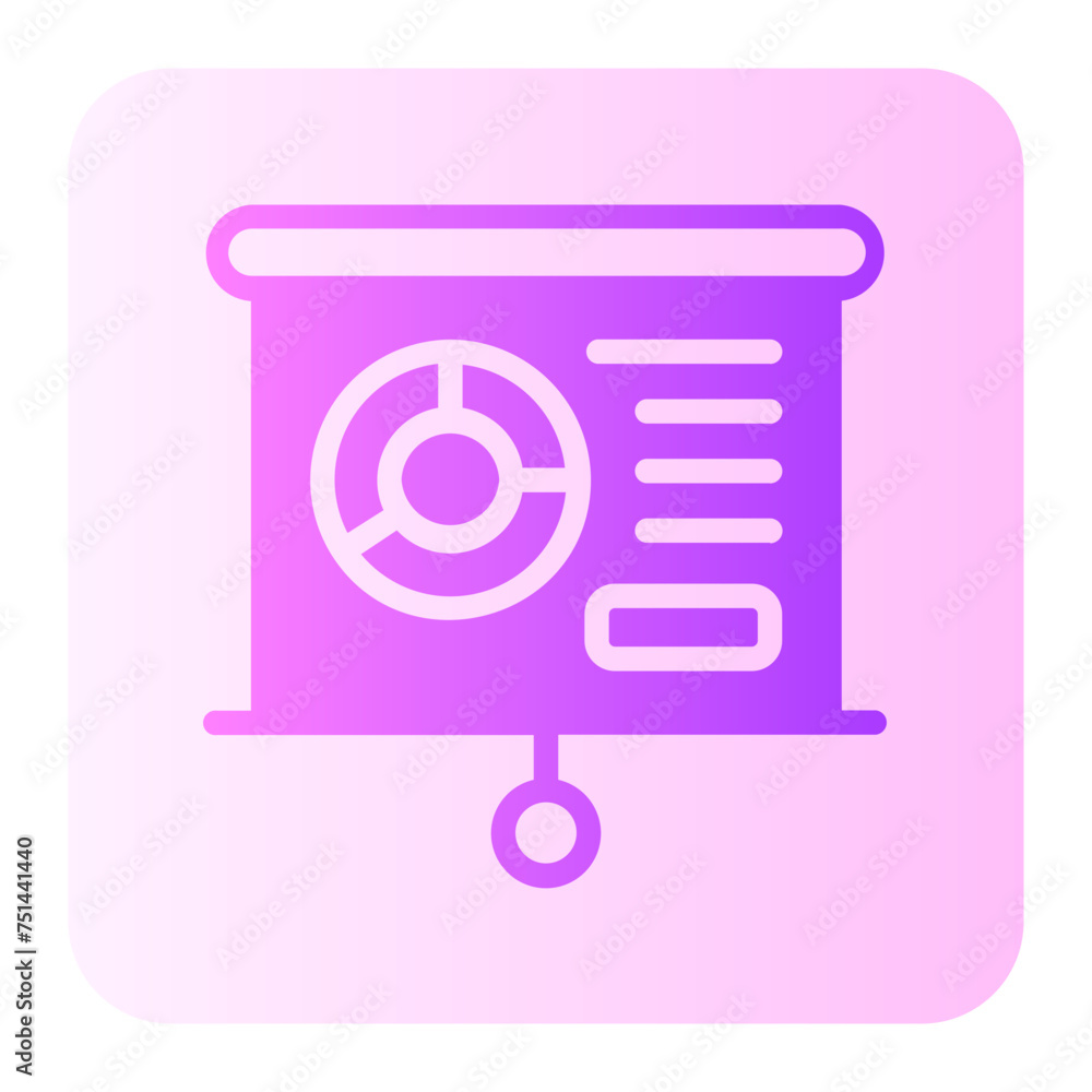 presentation gradient icon presentation gradient icon