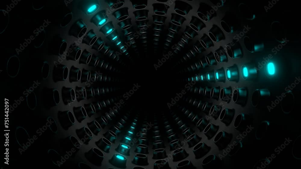 Cyan and Pink Cylindrical Strobe Tunnel Background VJ Loop Cyan and Pink Cylindrical Strobe Tunnel Background VJ Loop