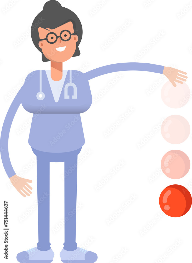 Female Doctor Character Throwing Ball
Female Doctor Character Throwing Ball