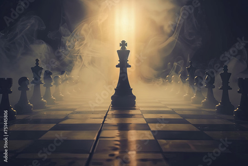 The concept of making an important decision using chess game as a reference
