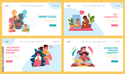 Inner child set. Vector illustration