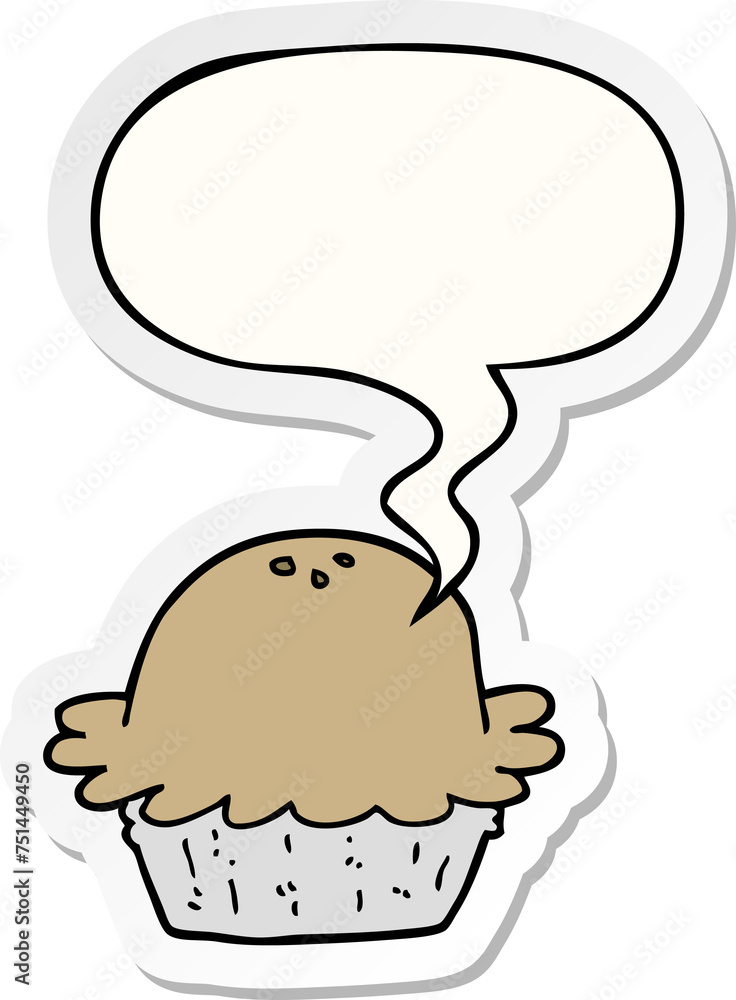 cartoon pie and speech bubble sticker cartoon pie and speech bubble sticker
