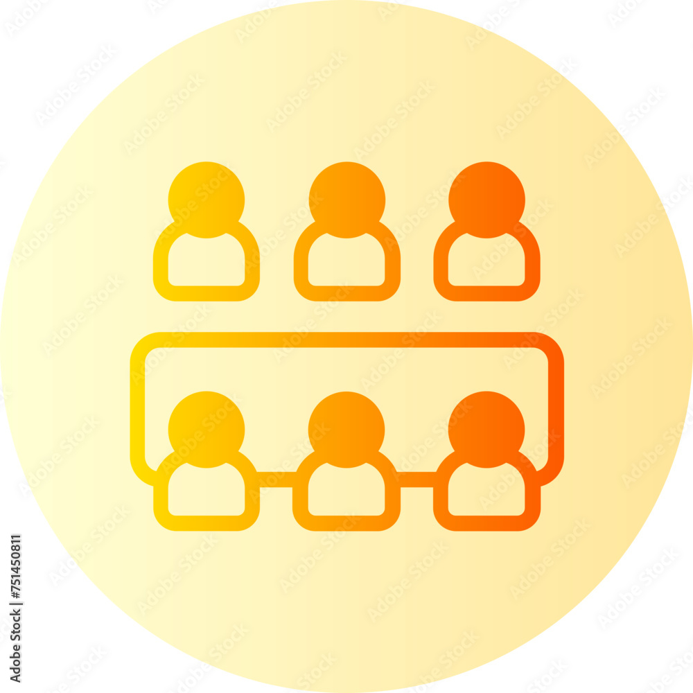 meeting gradient icon meeting gradient icon