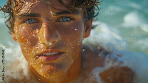 Person Swimming in Water