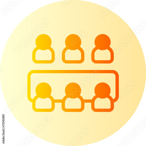 meeting gradient icon