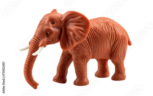 rubber toy elephant isolated on transparent Background