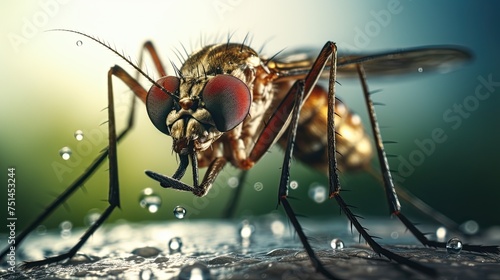 Close up of mosquito