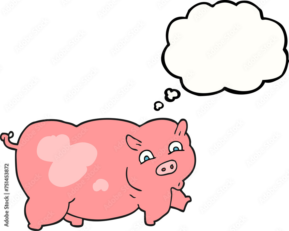 thought bubble cartoon pig thought bubble cartoon pig
