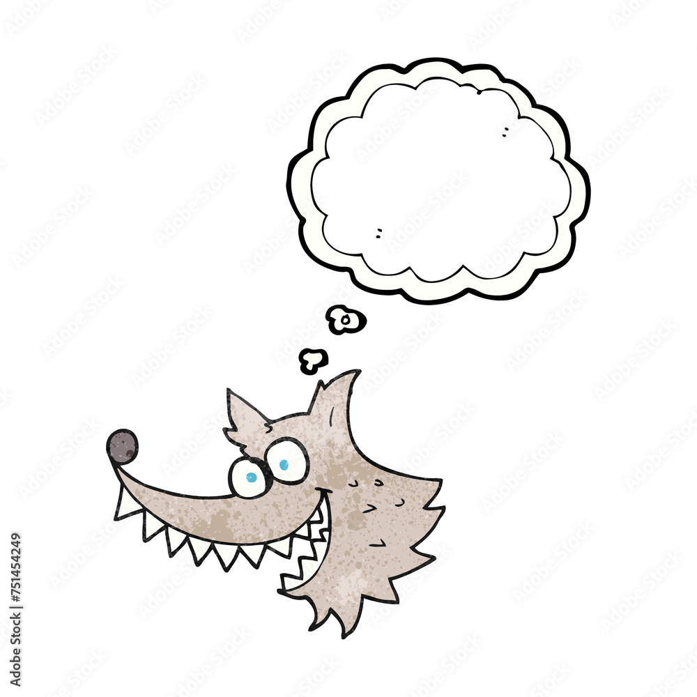thought bubble textured cartoon crazy wolf thought bubble textured cartoon crazy wolf