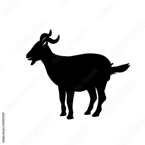 Goat silhouette icon symbol