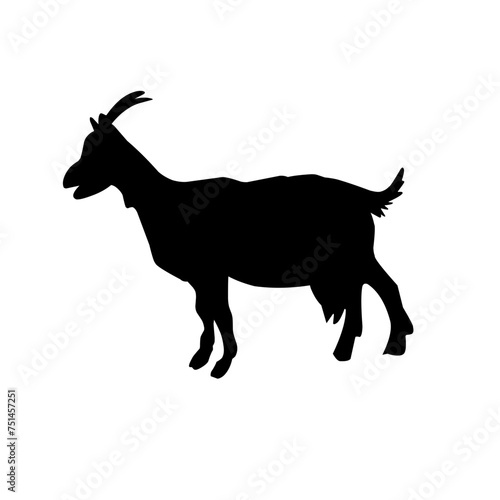 Goat silhouette icon symbol