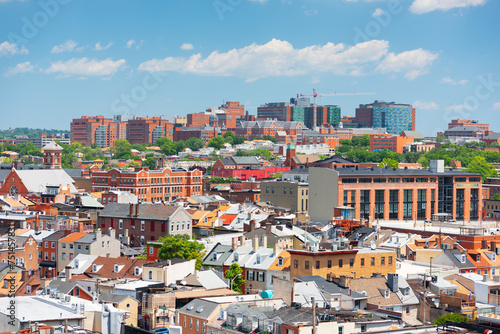 Baltimore, Maryland, USA Cityscape overlooking little Italy