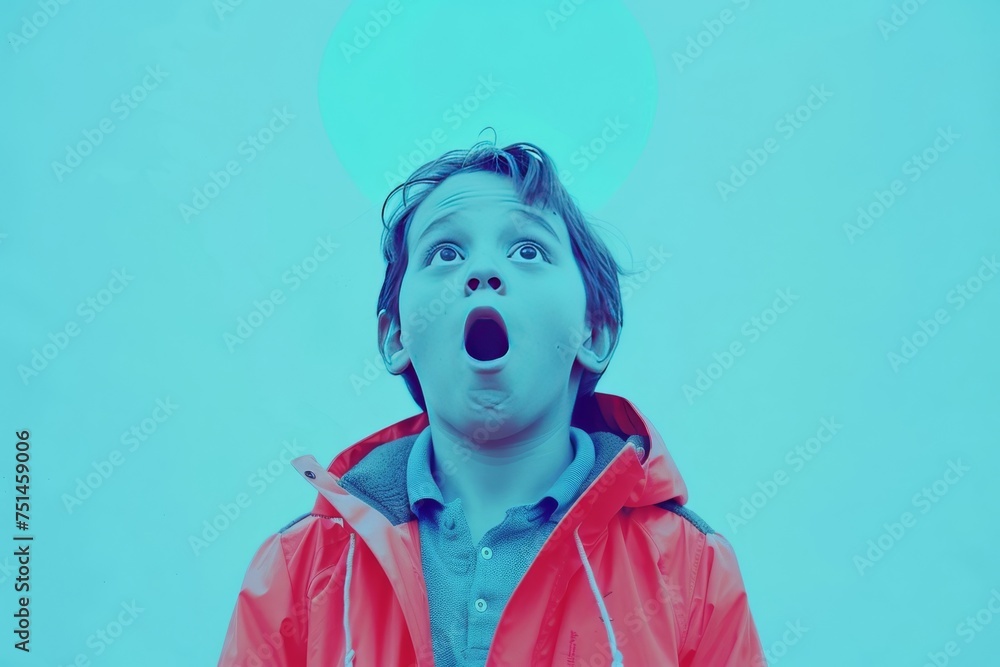 Surprised Kid Minimalist Portrait Surprised Kid Minimalist Portrait