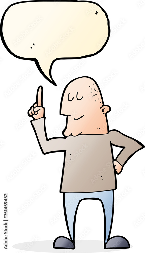 cartoon man pointing finger with speech bubble cartoon man pointing finger with speech bubble
