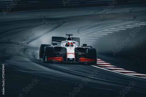 a race car on a track photo