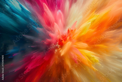 Color Dust Background - Dynamic Burst of Colors © Darya Pol