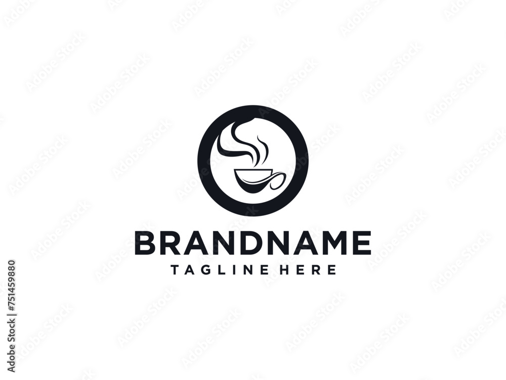 coffee cafe logo illustration design template coffee cafe logo illustration design template