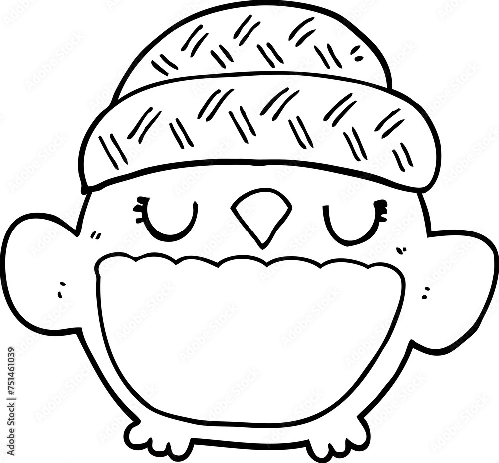 cute cartoon owl in hat cute cartoon owl in hat