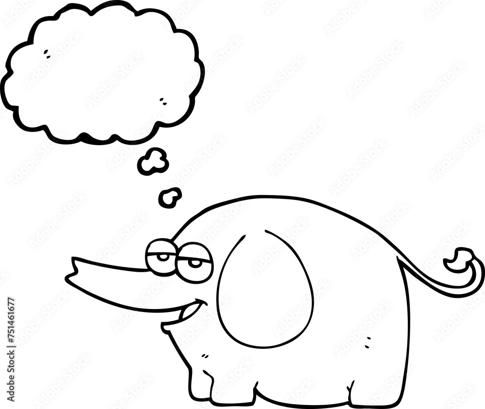 thought bubble cartoon elephant squirting water thought bubble cartoon elephant squirting water